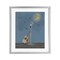Stupell Industries Music And Moon Stage Framed Print Under Glass, design by Leslie Hermosa